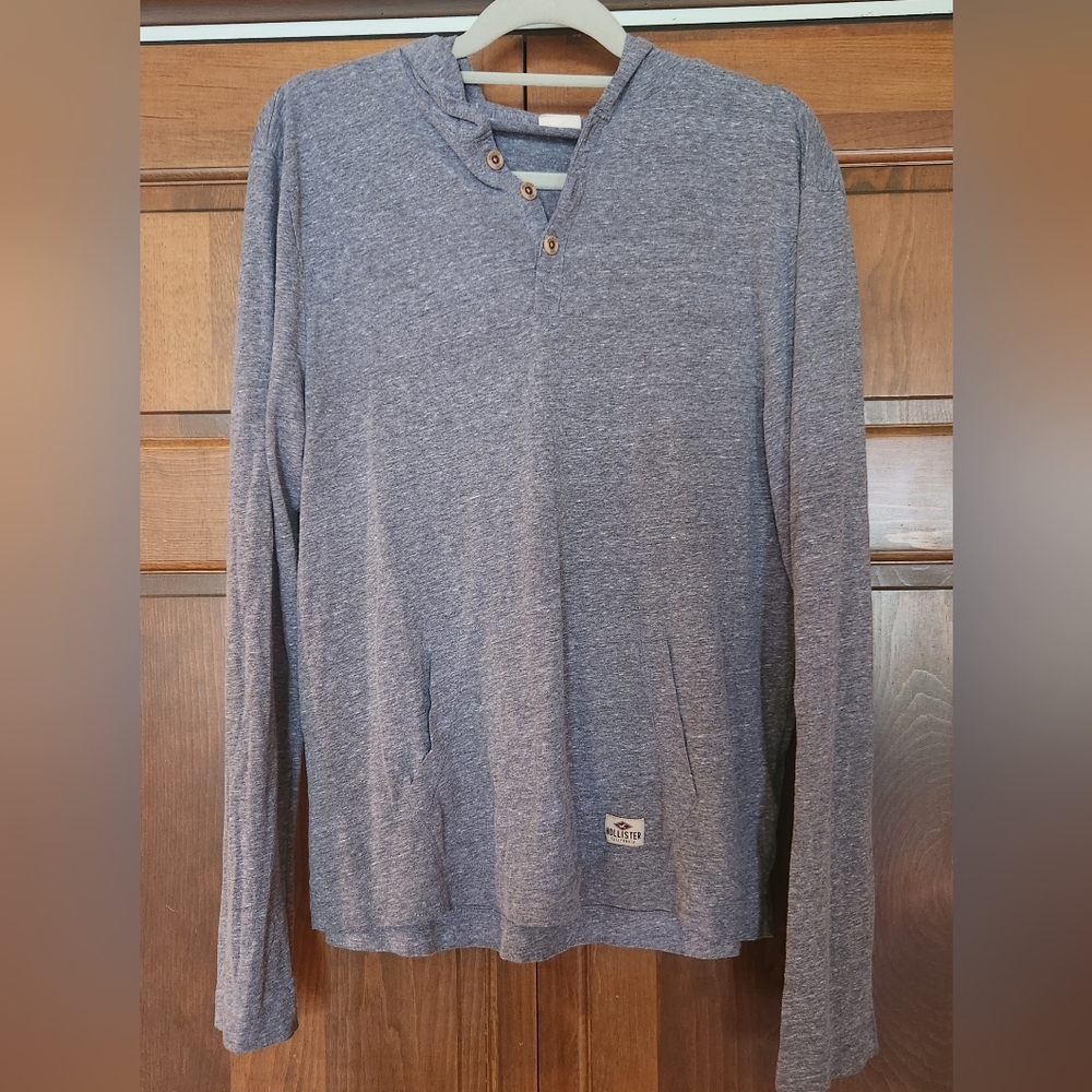 Hollister Long Sleeve Hoddie T Sz M